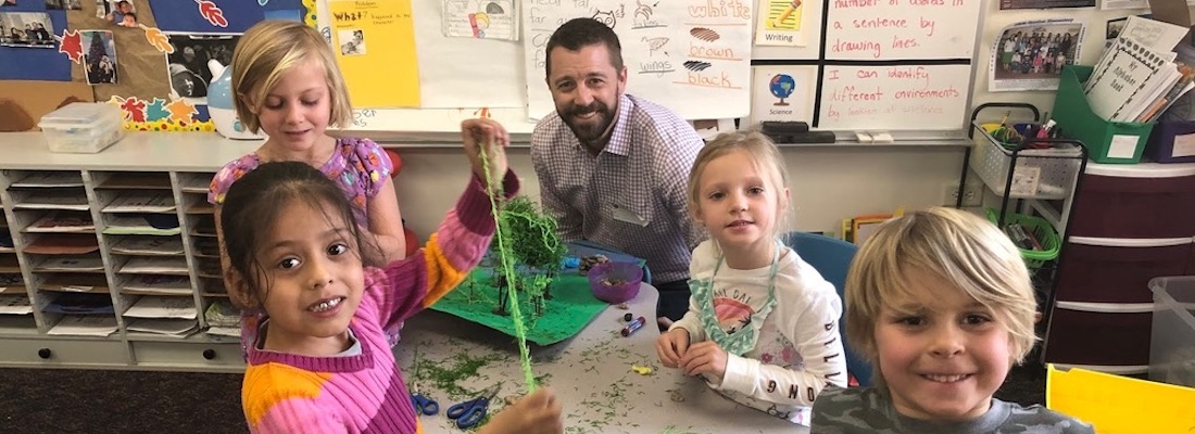 Students in class with teacher